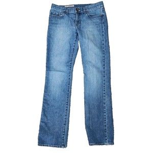 X2 Curvy W31 Regular Rise Boot Cut Jeans Womens 4 Blue Dark Wash 5-Pocket